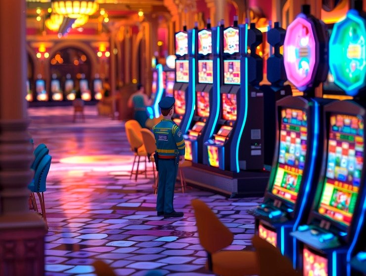 Tampilan mode demo permainan Playtech dengan saldo virtual
